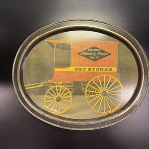 Vintage‎ A&P Atlantic & Pacific Tea Co. Metal Serving Tray